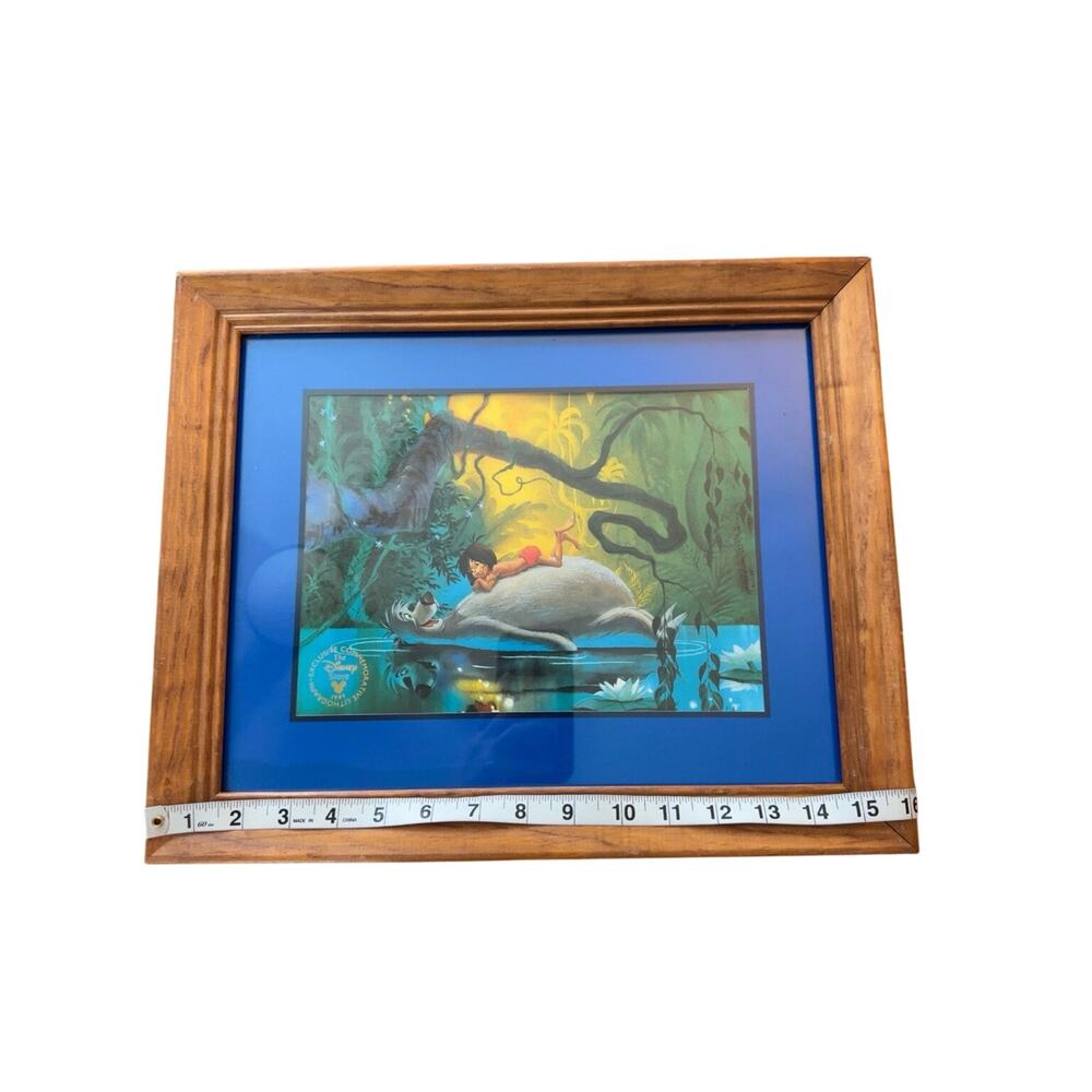 Disney Store 1997 Jungle Book Mowgli Baloo Exclusive Commemorative Lithograph